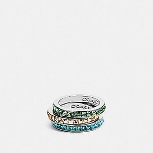 COACH RAINBOW RING SET STYLE NO. 90905